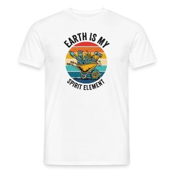 Landschaftsbau Gartenbau Gärtner Gartenanlage - Männer T-Shirt - Weiß - Vorne - AI Model Male 178 dark (178cm)