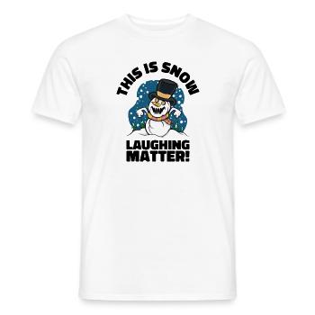 Halloween Gruseliger Schneemann Weihnachten - Männer T-Shirt - Weiß - Vorne - AI Model Male 178 dark (178cm)