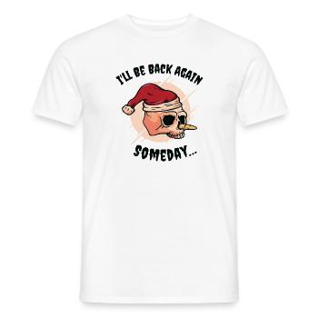 Halloween Urlaub Gruseliger Schneemann - Männer T-Shirt - Weiß - Vorne - AI Model Male 178 dark (178cm)