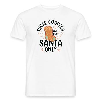 Christmas Cookies Holiday Baking Foodie Dessert - Men's T-Shirt - white - Front - AI Model Male 178 dark (178cm)