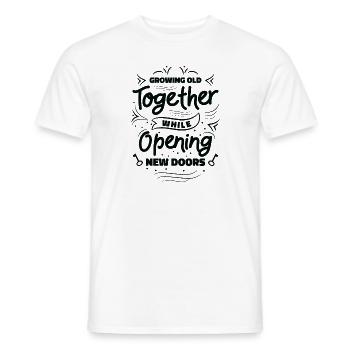 Retirement Couple Grandparents Life Quote Vintage - Men's T-Shirt - white - Front - AI Model Male 178 dark (178cm)