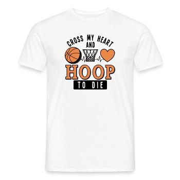 Joueur de basketball Entraîneur d’équipe Heartbeat - T-shirt homme - blanc - Devant - AI Model Male 178 dark (178cm)