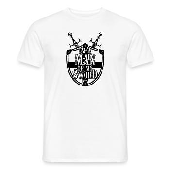 Renaissance Festival Ren Fair Faire Medieval Man - T-shirt homme - blanc - Devant - AI Model Male 178 dark (178cm)