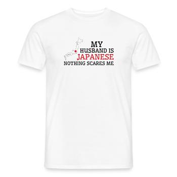 Rien ne me fait peur, mari japonais Japon - T-shirt homme - blanc - Devant - AI Model Male 178 dark (178cm)
