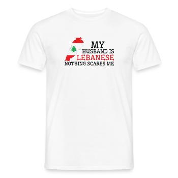 Nichts macht mir Angst Libanesischer Ehemann - Männer T-Shirt - Weiß - Vorne - AI Model Male 178 dark (178cm)