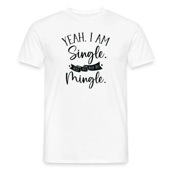 Relation de rencontre indépendante célibataire travailleuse - T-shirt homme - blanc - Devant - AI Model Male 178 dark (178cm)