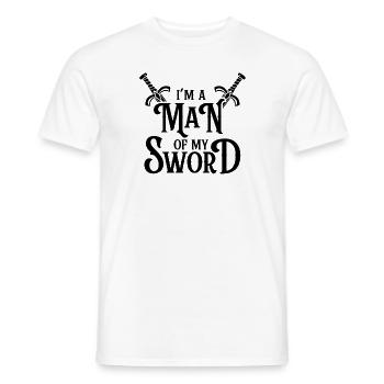 Renaissance Festival Ren Fair Faire Medieval Man - T-shirt homme - blanc - Devant - AI Model Male 178 dark (178cm)