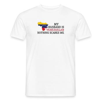 Nichts macht mir Angst venezolanischer Ehemann - Männer T-Shirt - Weiß - Vorne - AI Model Male 178 dark (178cm)