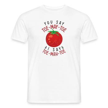 Tomato Gardening Lover Lustiger Gärtner - Männer T-Shirt - Weiß - Vorne - AI Model Male 178 dark (178cm)