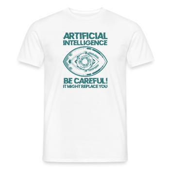 AI Maschinelles Lernen Computer Geek Technologie - Männer T-Shirt - Weiß - Vorne - AI Model Male 178 dark (178cm)