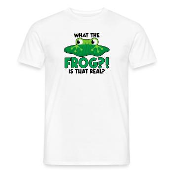 Red Eyed Tree Frog Cute Rainforest Amphibian - Men's T-Shirt - white - Front - AI Model Male 178 dark (178cm)