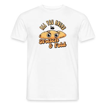Cuisson du pain Belle pâte Boulangerie Pâtisserie - T-shirt homme - blanc - Devant - AI Model Male 178 dark (178cm)