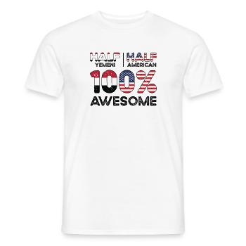 Geborener Jemenit Jemen Amerikaner USA - Männer T-Shirt - Weiß - Vorne - AI Model Male 178 dark (178cm)