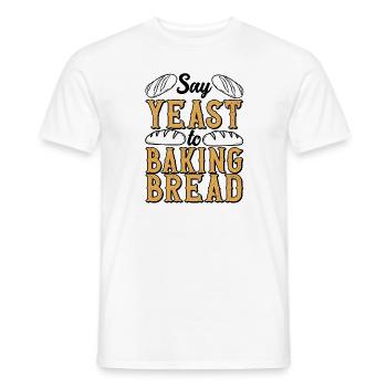 Bäcker Hefe Shirt Laib Brot Bäckerei Konditorei - Männer T-Shirt - Weiß - Vorne - AI Model Male 178 dark (178cm)