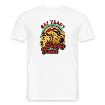 Bäcker Hefe Shirt Laib Brot Bäckerei Konditorei - Männer T-Shirt - Weiß - Vorne - AI Model Male 178 dark (178cm)