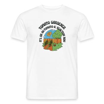 Tomato Gardening Lover Lustiger Gärtner - Männer T-Shirt - Weiß - Vorne - AI Model Male 178 dark (178cm)