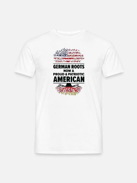 Geboren Deutsch Deutschland Amerikanisch USA - Männer T-Shirt - Weiß
