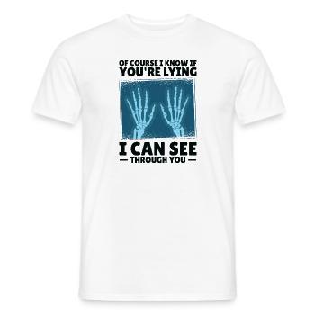 Radiology Rad Tech Technologist Radiologist X-ray - Men's T-Shirt - white - Front - AI Model Male 178 dark (178cm)