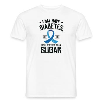 Pancréas diabétique - T-shirt homme - blanc - Devant - AI Model Male 178 dark (178cm)
