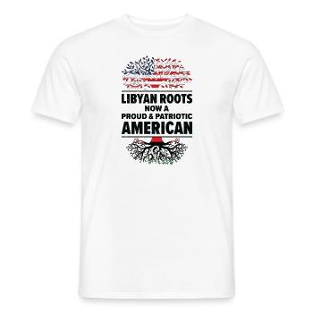 Geboren in Libyen Libyen Amerikaner USA - Männer T-Shirt - Weiß - Vorne - AI Model Male 178 dark (178cm)
