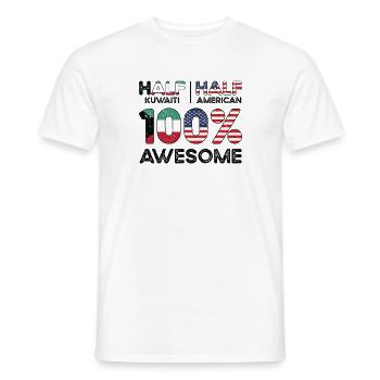 Geboren in Kuwait Kuwait Amerikaner USA - Männer T-Shirt - Weiß - Vorne - AI Model Male 178 dark (178cm)