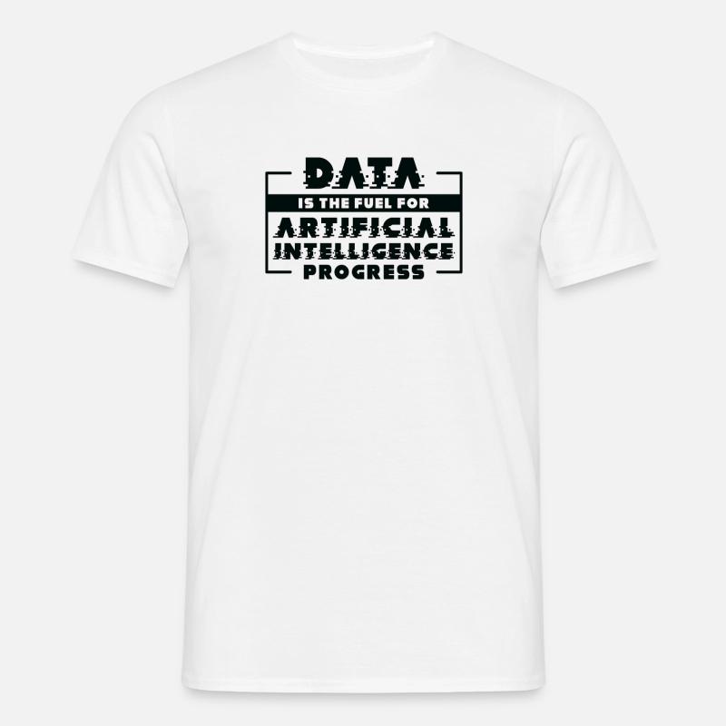 Artificial Intelligence Progress Machine Learning - Men's T-Shirt - white
