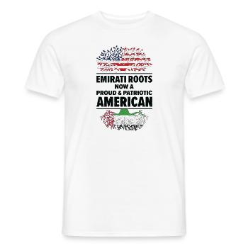 Né émirati Émirats arabes unis - T-shirt homme - blanc - Devant - AI Model Male 178 dark (178cm)