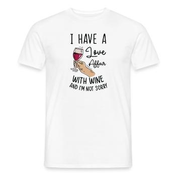 Weintrinken Weinverkostung Weinliebhaber - Männer T-Shirt - Weiß - Vorne - AI Model Male 178 dark (178cm)