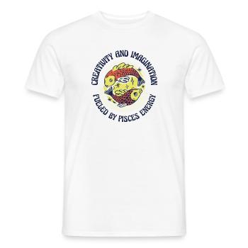 Fische Energie Kreativität Astrologie Imagination - Männer T-Shirt - Weiß - Vorne - AI Model Male 178 dark (178cm)