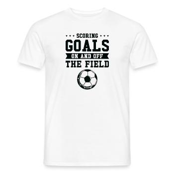 Journée internationale de la femme Objectif de la puissance du football féminin - T-shirt homme - blanc - Devant - AI Model Male 178 dark (178cm)