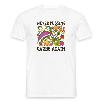 Ketogenic Food Weight Loss Healthy Nutritionist - Men's T-Shirt - white - Front - AI Model Male 178 dark (178cm)