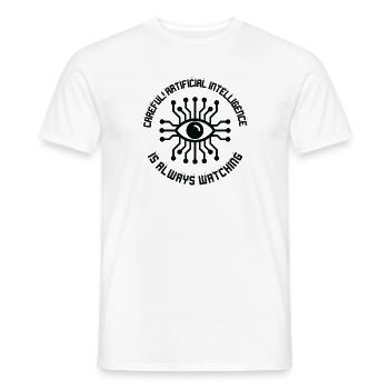 Künstliche Intelligenz Programmierung - Männer T-Shirt - Weiß - Vorne - AI Model Male 178 dark (178cm)