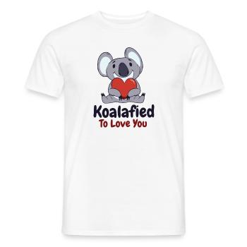 Valentinstag Koala Liebe Wildlife Koala Lover - Männer T-Shirt - Weiß - Vorne - AI Model Male 178 dark (178cm)