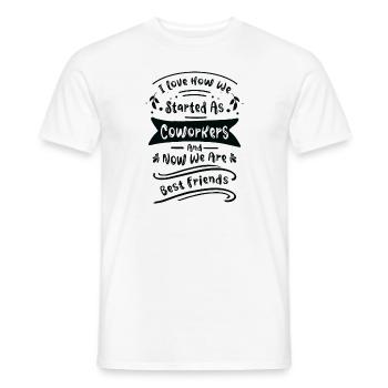 Arbeitskollege Bester Freund Büro Arbeit Familie - Männer T-Shirt - Weiß - Vorne - AI Model Male 178 dark (178cm)