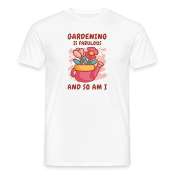 Fabulous Gardening Florist Botanik Pflanzung - Männer T-Shirt - Weiß - Vorne - AI Model Male 178 dark (178cm)