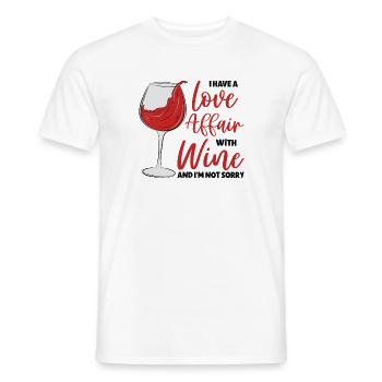 Weintrinken Weinverkostung Weinliebhaber - Männer T-Shirt - Weiß - Vorne - AI Model Male 178 dark (178cm)