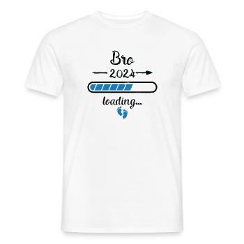 Brother 2024 Loading Schwangerschaft Bro Geburt - Männer T-Shirt - Weiß - Vorne - AI Model Male 178 dark (178cm)