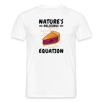 Pi Day Mathematics Pie Pi Symbol Math Number - Men's T-Shirt - white - Front - AI Model Male 178 dark (178cm)