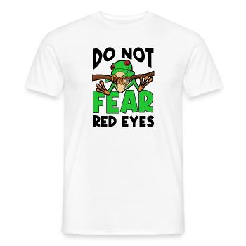 Red Eyed Tree Frog Cute Rainforest Amphibian - Men's T-Shirt - white - Front - AI Model Male 178 dark (178cm)