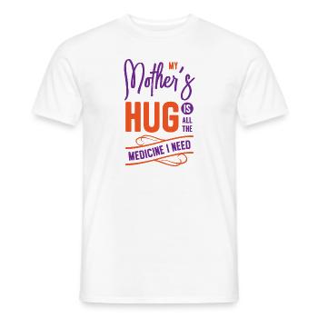 Beste Medizin Mutter Umarmung Oma Eltern Familie - Männer T-Shirt - Weiß - Vorne - AI Model Male 178 dark (178cm)