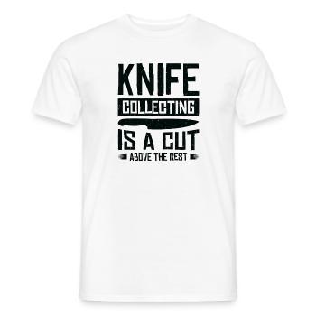 Messersammler Messer Sammeln - Männer T-Shirt - Weiß - Vorne - AI Model Male 178 dark (178cm)