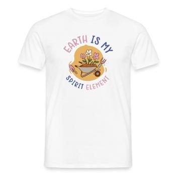 Landschaftsbau Gartenbau Gärtner Gartenanlage - Männer T-Shirt - Weiß - Vorne - AI Model Male 178 dark (178cm)