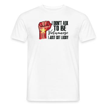 Vietnamese Pride Vietnam Flag Grown Vietnamese - Men's T-Shirt - white - Front - AI Model Male 178 dark (178cm)