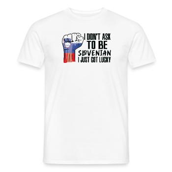 Slowenischer Stolz Slowenische Flagge Gewachsen - Männer T-Shirt - Weiß - Vorne - AI Model Male 178 dark (178cm)