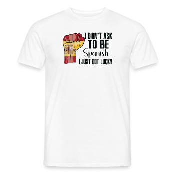Spanischer Stolz Spanische Flagge Gewachsen - Männer T-Shirt - Weiß - Vorne - AI Model Male 178 dark (178cm)