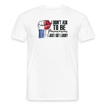Panamanian Pride Panama Flag Grown Panamanian - Men's T-Shirt - white - Front - AI Model Male 178 dark (178cm)