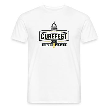 CureFest 2023 CureFest pour les patients atteints de cancer infantile - T-shirt homme - blanc - Devant - AI Model Male 178 dark (178cm)