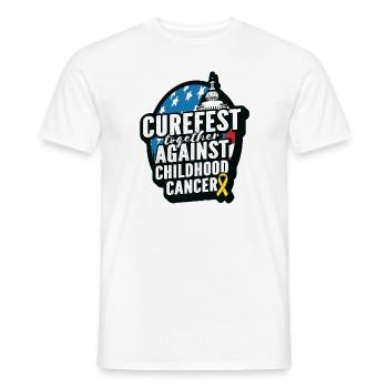 CureFest 2023 CureFest pour les patients atteints de cancer infantile - T-shirt homme - blanc - Devant - AI Model Male 178 dark (178cm)