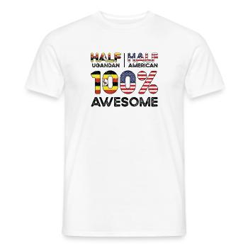 Ugandische amerikanische Patriotin USA Gewachsen - Männer T-Shirt - Weiß - Vorne - AI Model Male 178 dark (178cm)