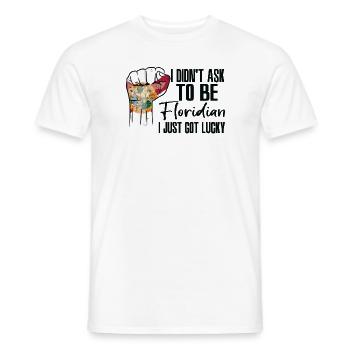 Floridianer Amerikaner US-Patriot USA Gewachsen - Männer T-Shirt - Weiß - Vorne - AI Model Male 178 dark (178cm)